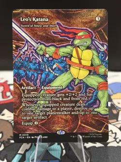 MTG: TMNT - Leo's Katana - Sword of Sinew and Steel (Borderless) Regular M 0018 - Image 1