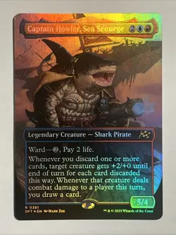 Captain Howler, Sea Scourge (Borderless) Aetherdrift Foil - Image 1