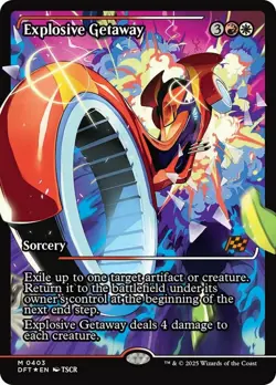 x1 Explosive Getaway (0403) - Foil - Showcase M MTG Aetherdrift M/NM, English - Image 1