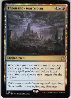MTG Thousand Year Storm Normal NM Foundations Magic 248 - Image 1
