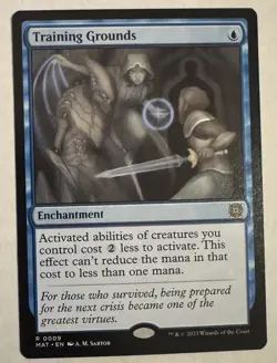 MTG - Training Grounds - Non-Foil - Enchantment - MAT #9 - Rare - Image 2
