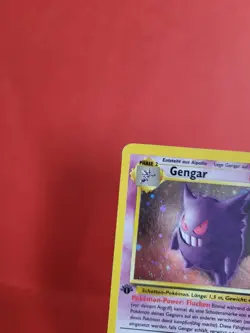 Pokemon Karte/card - Gengar 5/62 - Fossil Holo 1. Edition DE - VG-Excellent - Image 2