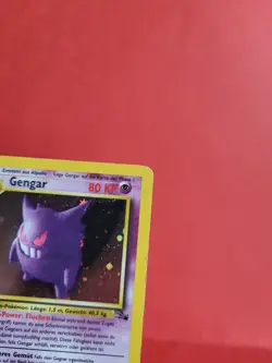 Pokemon Karte/card - Gengar 5/62 - Fossil Holo 1. Edition DE - VG-Excellent - Image 3
