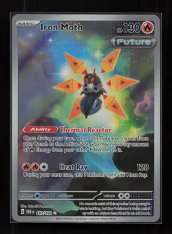 Iron Moth 187/182 Illustration Rare Paradox Rift Pokemon Near Mint - Image 1
