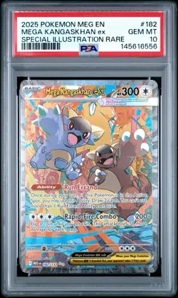 2025 POKEMON MEG EN-MEGA EVOLUTION #182 MEGA KANGASKHAN EX PSA 10 - Image 1