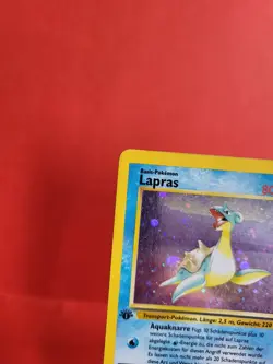 Pokemon Karte/card - Lapras 10/62 Holo - Fossil - Swirl - 1. Edition Very Good - Image 2