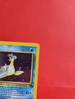 Pokemon Karte/card - Lapras 10/62 Holo - Fossil - Swirl - 1. Edition Very Good - Image 3