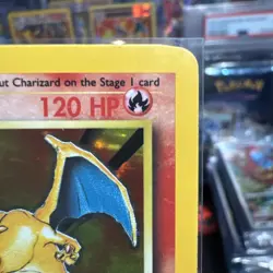 1999 Pokemon Charizard 004/102 Base Set Holo MP - Image 3