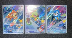 Pokemon TCG First Partner Illustration Collection Series 1 Gen 4 Sinnoh Starters - Image 1