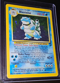 Pokemon TCG Vintage 1999-2000 Blastoise Base Set 2 Rare-Holo 15/130 LP - Image 1