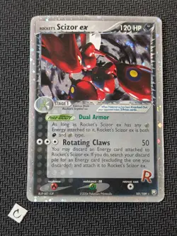 Rocket's Scizor ex 101/109 - ex Team Rocket Returns Ultra Rare Holo Pokemon HP - Image 1