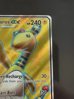 Pokemon Ampharos GX Ultra Rare Full Art Holo 163/181 Sm-Team Up NM - Image 3