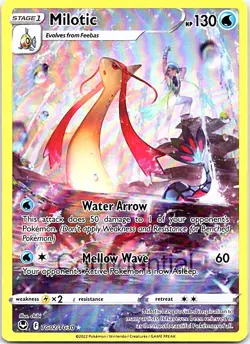 Pokemon SWSH12: Silver Tempest Trainer Gallery Milotic Ultra Rare TG02/TG30 NM - Image 1