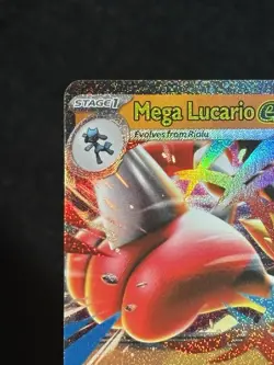 Mega Lucario EX 077/132 Riolu, Premium Power Pro, Fighting Energy Pokemon Bundle - Image 3