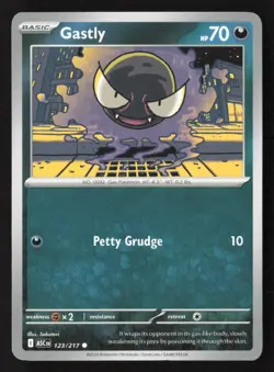 Gastly Common Normal ASC 123/217 NM Pokemon TCG - Image 1