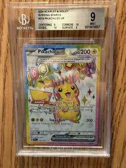 Pokemon TCG Surging Sparks Pikachu EX 219/191 Full Art Ultra Rare - Image 1