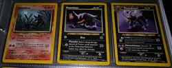 Pokemon TCG Houndour/Houndoom Lot Neo Discovery Set Uncommon(x1)/Rare(x2) LP - Image 1