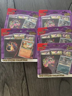 Pokemon Ascended Heroes Tech Sticker 3 pack blister-Lot of 5 Factory Sealed - Image 1