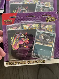 Pokemon Ascended Heroes Tech Sticker 3 pack blister-Lot of 5 Factory Sealed - Image 3