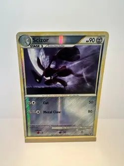 Scizor 7/90 Holo Rare HGSS Undaunted Pokemon Lightly Played - Image 1