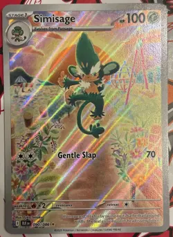 🔥2025 Pokemon SV Black Bolt Simisage Illustration Rare #090/086 NM+🔥 - Image 1