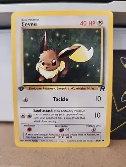 1st edition 1999 Pokemon Jungle #55/82 EEVEE - Image 1