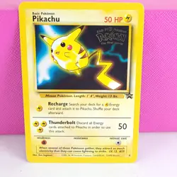 Pikachu Pokemon The First Movie Stamped WOTC Black Star Promo 4 MP - Image 1