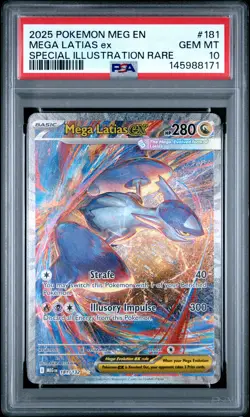PSA GEM MT 10 - 2025 POKEMON MEG EN-MEGA EVOLUTION 181 MEGA LATIAS ex - Image 1