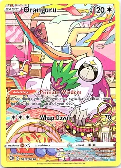 Pokemon TCG Brilliant Stars Trainer Gallery Oranguru Ultra Rare TG12/TG30 NM - Image 1