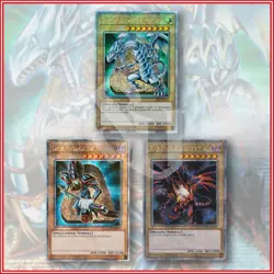 YuGiOh LEGENDARY COLLECTION QCR 25TH DARK MAGICIAN BLUE EYES RED EYES LC01🔥 - Image 1