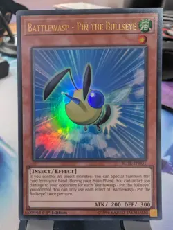YuGiOh! Battlewasp - Pin The Bullseye BLHR-EN031 Ultra Rare 1st Ed - Image 1