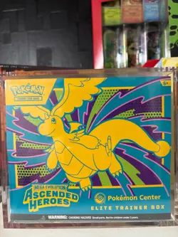 Pokemon Ascended Heroes Pokemon Center Etb - Sealed In Acrylic Case ✅ - Image 1