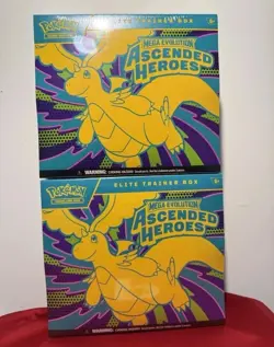 Pokemon TCG - Ascended Heroes ETB Elite Trainer Box NEW & SEALED Lot Of 2 Boxes - Image 1