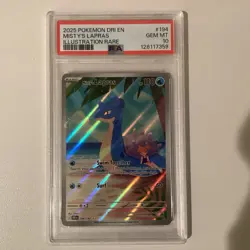 2025 POKEMON DRI EN-DESTINED RIVALS ILLUSTRATION RARE #194 MISTY'S LAPRAS PSA 10 - Image 1