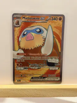 Pokemon TCG Journey Together Mamoswine EX Full Art Holo Card 174/159 - Image 1