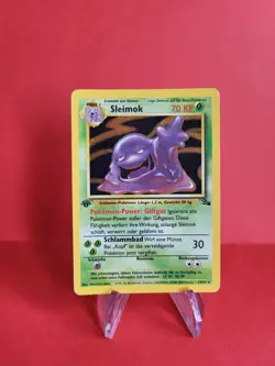 Pokemon Karte/card - Sleimok Muk 13/62 Fossil Holo 1. Edition Very Good - Image 1