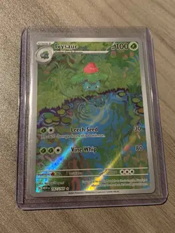 Ivysaur 167/165 Scarlet & Violet 151 Illustration Rare Holo Pokemon Card - Image 1