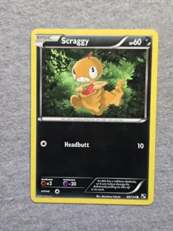 Scraggy 68/114 Regular - Black White Pokemon Card - Image 1