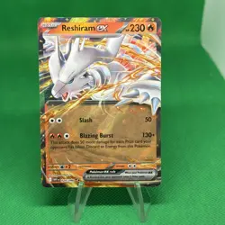 Reshiram EX 020/086 Full Art NM/M English White Flare Pokemon Card - Image 1