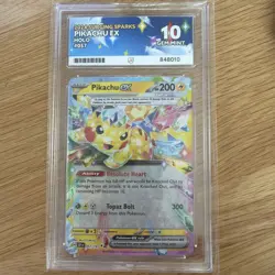 Pokemon Pikachu TCG Surging Sparks EX Double Rare Holo Card 057/191 Ace 10 - Image 1