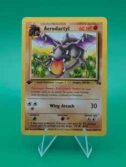 Aerodactyl 16/62 First Edition Fossil Non Holo Pokemon Card - Image 1