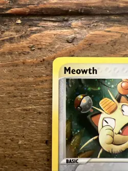 Meowth 013 Black Star Promo Boli Pokemon Card Rare E Series 2003, SWIRL. NM-M - Image 3