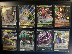 57 Pokemon TCG Cards Lot - 8 V Cards + 30 Holos/Rares/Ex + Commons all NM - Image 1