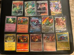 Pokemon - Victini, Meowth, Giovanni - 14 Card Foil Full Art Lot - Image 1