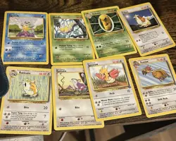 Pokemon Cards Regular and Fossil Squirtle/Fearow/Raticate+ Vintage Lot - Image 1