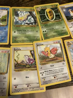 Pokemon Cards Regular and Fossil Squirtle/Fearow/Raticate+ Vintage Lot - Image 3