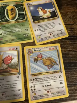 Pokemon Cards Regular and Fossil Squirtle/Fearow/Raticate+ Vintage Lot - Image 5