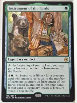 Instrument of the Bards -Adventures in Forgotten Realms- Magic the Gathering MTG - Image 1