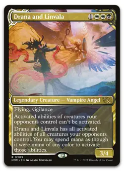 Drana and Linvala (Showcase) #305 (NM) March of the Machine MOM Magic MTG - Image 1