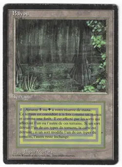 ►Magic-Style◄ MTG - Bayou - French Revised FBB - Played - Image 1